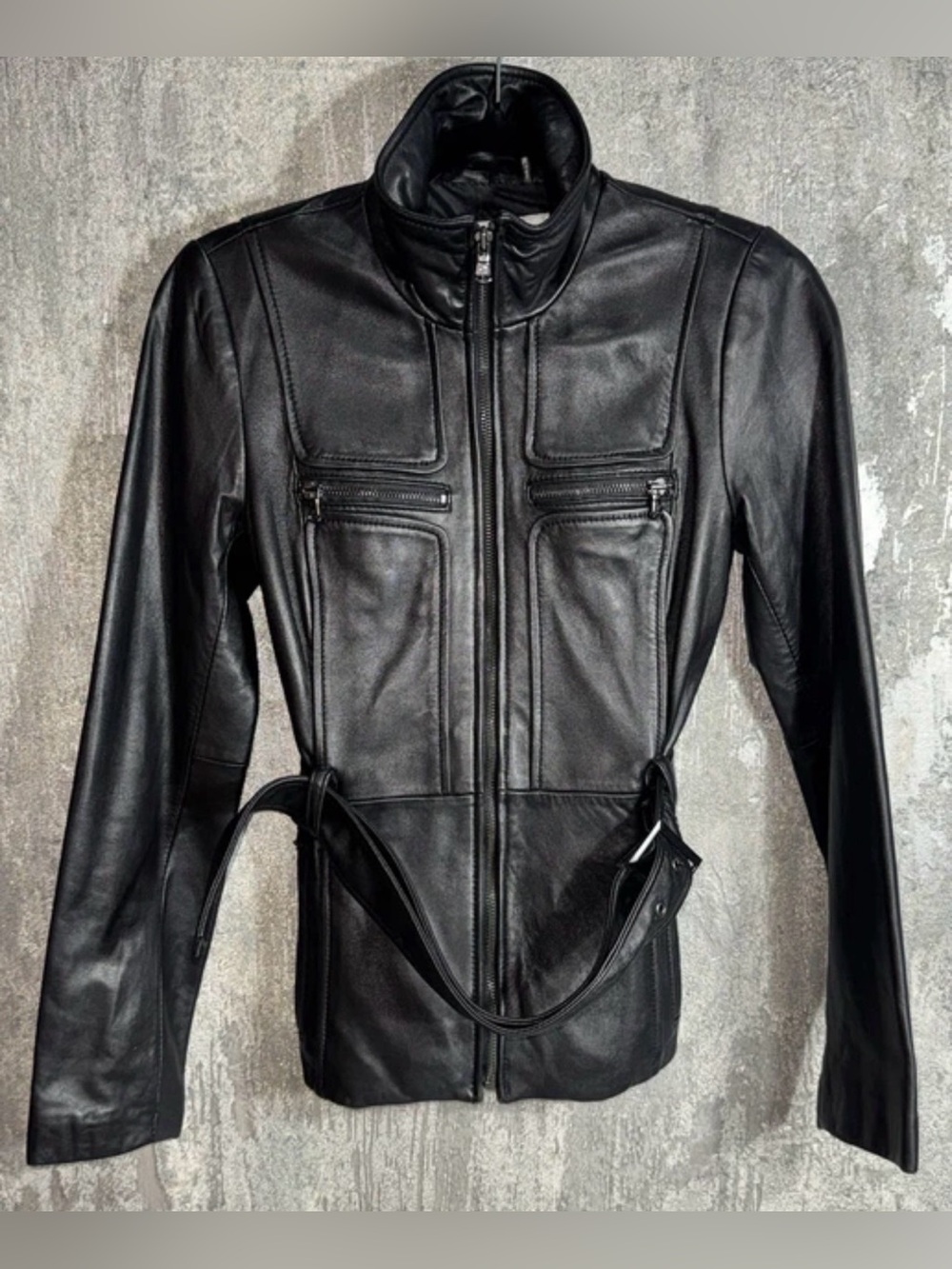 Kenneth Cole Black Soft Leather Jacket Women’s Size XS - Excellent Condition